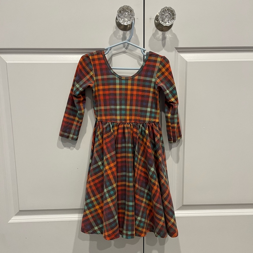 Alice & Ames long sleeve ballet dress size 6 in Fall Plaid